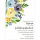 Yellow and Blue Corner Flowers Invitations Image 4 of 7